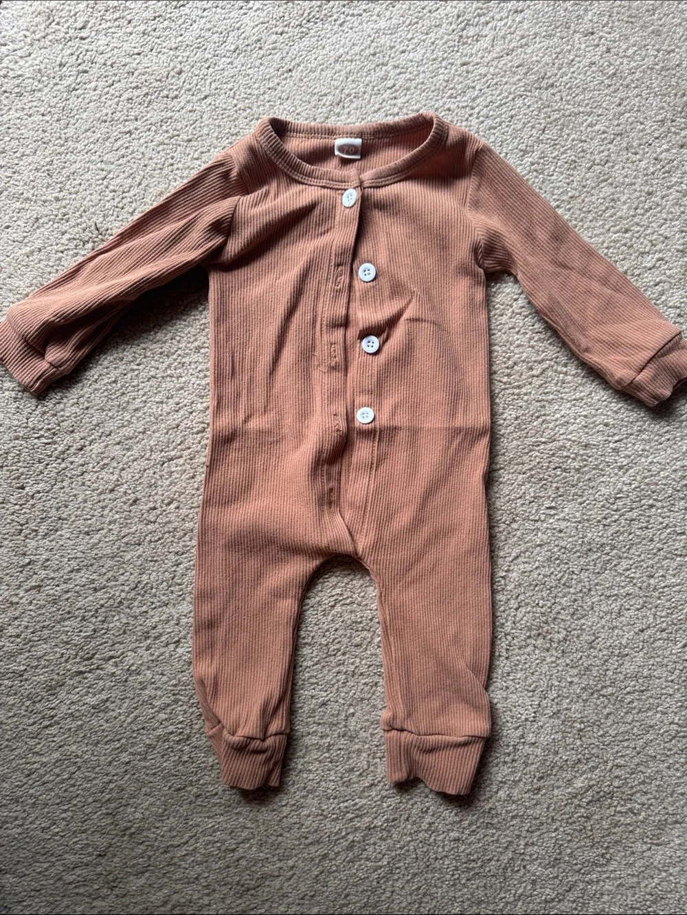 Baby Romper Lot 3M | Carter’s & Neutral Ribbed Romper
